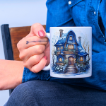 Blue Winter House Mug
