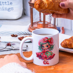 Cute Strawberry Girl Mug
