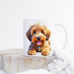Cute Lying Down Dog Mug