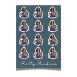 Cute Arabian Princess - Sheet of 12 stickers